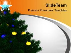 Christmas tree decoration celebration festival powerpoint templates ppt themes and graphics 0113