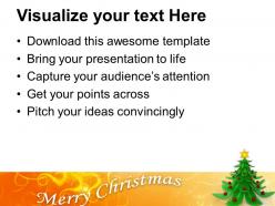 Christmas tree pictures wreath decorative with background templates ppt for slides powerpoint