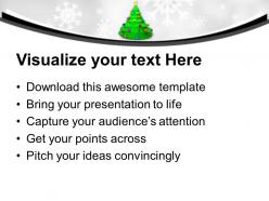 Christmas tree with balls and star party time powerpoint templates ppt themes and graphics 0113