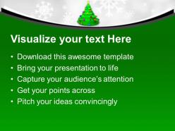 Christmas tree with balls and star party time powerpoint templates ppt themes and graphics 0113