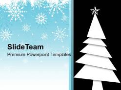 Christmas tree with winter background powerpoint templates ppt themes and graphics