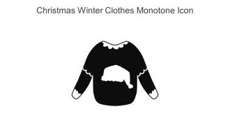 Christmas Winter Clothes Monotone Icon In Powerpoint Pptx Png And Editable Eps Format