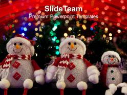 Christmas wreaths pictures of jesus santa celebration festival templates ppt backgrounds for slides
