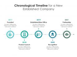 Chronological timeline for a new established company