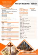 Church newsletter bulletin presentation report infographic ppt pdf document