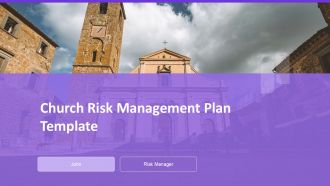 Church Risk Management Plan Template PPT Information ACP
