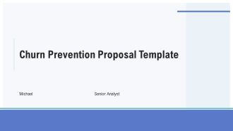 Churn Prevention Proposal Template PPT Mockup ACP