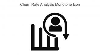 Churn Rate Analysis Monotone Icon In Powerpoint Pptx Png And Editable Eps Format