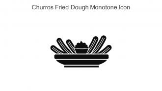 Churros Fried Dough Monotone Icon In Powerpoint Pptx Png And Editable Eps Format