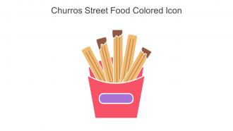 Churros Street Food Colored Icon In Powerpoint Pptx Png And Editable Eps Format