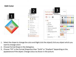 Ci four staged colored infographics with team flat powerpoint design