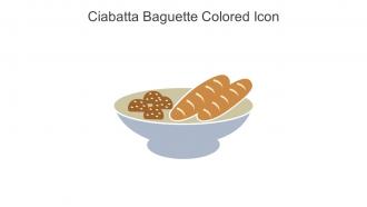 Ciabatta Baguette Colored Icon In Powerpoint Pptx Png And Editable Eps Format