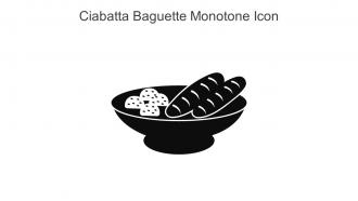 Ciabatta Baguette Monotone Icon In Powerpoint Pptx Png And Editable Eps Format
