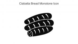 Ciabatta Bread Monotone Icon In Powerpoint Pptx Png And Editable Eps Format