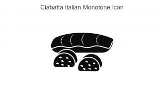 Ciabatta Italian Monotone Icon In Powerpoint Pptx Png And Editable Eps Format
