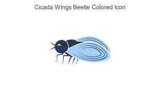 Cicada Wings Beetle Colored Icon In Powerpoint Pptx Png And Editable Eps Format