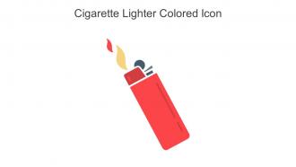 Cigarette Lighter Colored Icon In Powerpoint Pptx Png And Editable Eps Format