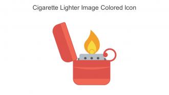 Cigarette Lighter Image Colored Icon In Powerpoint Pptx Png And Editable Eps Format