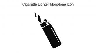 Cigarette Lighter Monotone Icon In Powerpoint Pptx Png And Editable Eps Format
