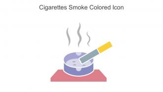 Cigarettes Smoke Colored Icon In Powerpoint Pptx Png And Editable Eps Format
