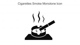 Cigarettes Smoke Monotone Icon In Powerpoint Pptx Png And Editable Eps Format