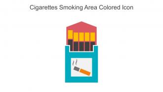 Cigarettes Smoking Area Colored Icon In Powerpoint Pptx Png And Editable Eps Format