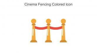Cinema Fencing Colored Icon In Powerpoint Pptx Png And Editable Eps Format