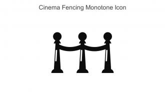 Cinema Fencing Monotone Icon In Powerpoint Pptx Png And Editable Eps Format