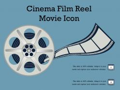 Cinema film reel movie icon