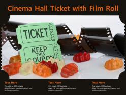 Cinema Hall Ticket With Film Roll