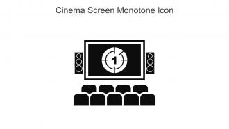 Cinema Screen Monotone Icon In Powerpoint Pptx Png And Editable Eps Format