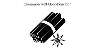 Cinnamon Roll Monotone Icon In Powerpoint Pptx Png And Editable Eps Format