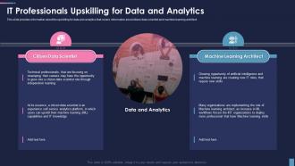 Cio Role In Digital Transformation It Professionals Upskilling For Data And Analytics