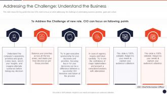 Cio Transition Technology Strategy Organization Addressing The Challenge Understand Business