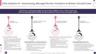 CIOS Handbook For IT CIOS Initiative 8 Outsourcing Managed Service Providers To Reduce Overall Costs