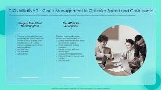 CIOs Initiative 2 Cloud Management To Optimize Spend And Costs Essential CIOs Initiatives For It Cost Idea Impressive
