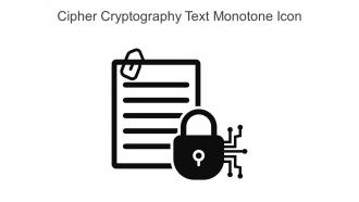 Cipher Cryptography Text Monotone Icon In Powerpoint Pptx Png And Editable Eps Format