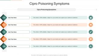 Cipro Poisoning Symptoms In Powerpoint And Google Slides Cpb