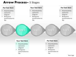 Circle arrow 5 stages 30