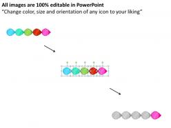 Circle arrow 5 stages 30