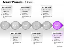 Circle arrow 6 stages 15