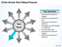 Circle arrow one many process 10 5