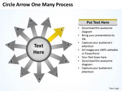 Circle arrow one many process 11 5
