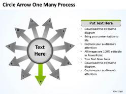 Circle arrow one many process 11 5