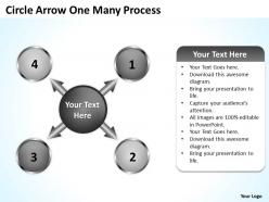 Circle arrow one many process 13