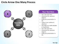 Circle arrow one many process 13