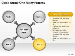 Circle arrow one many process 14