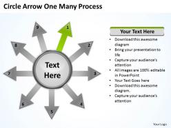 Circle arrow one many process 5