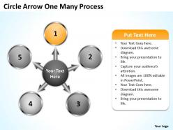 Circle arrow one many process 7