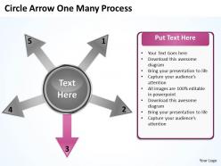 Circle arrow one many process 8